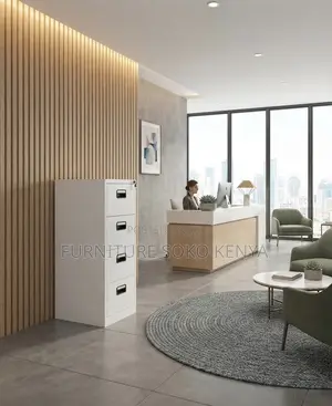 4 Lockable Office Grey Cabinet | Storage Filing Cabinet