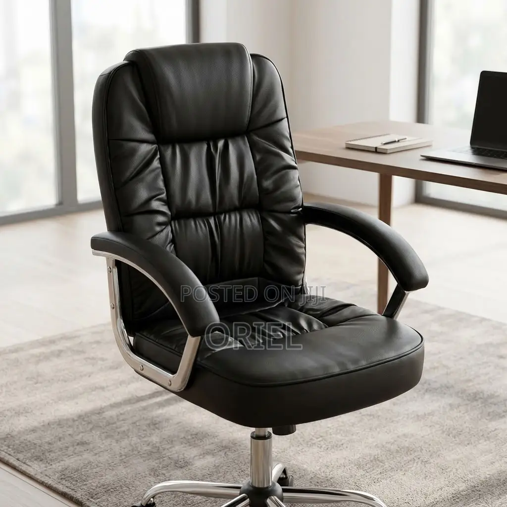 Ergonomic PU Leather Executive Office Chair for Modern Workspaces