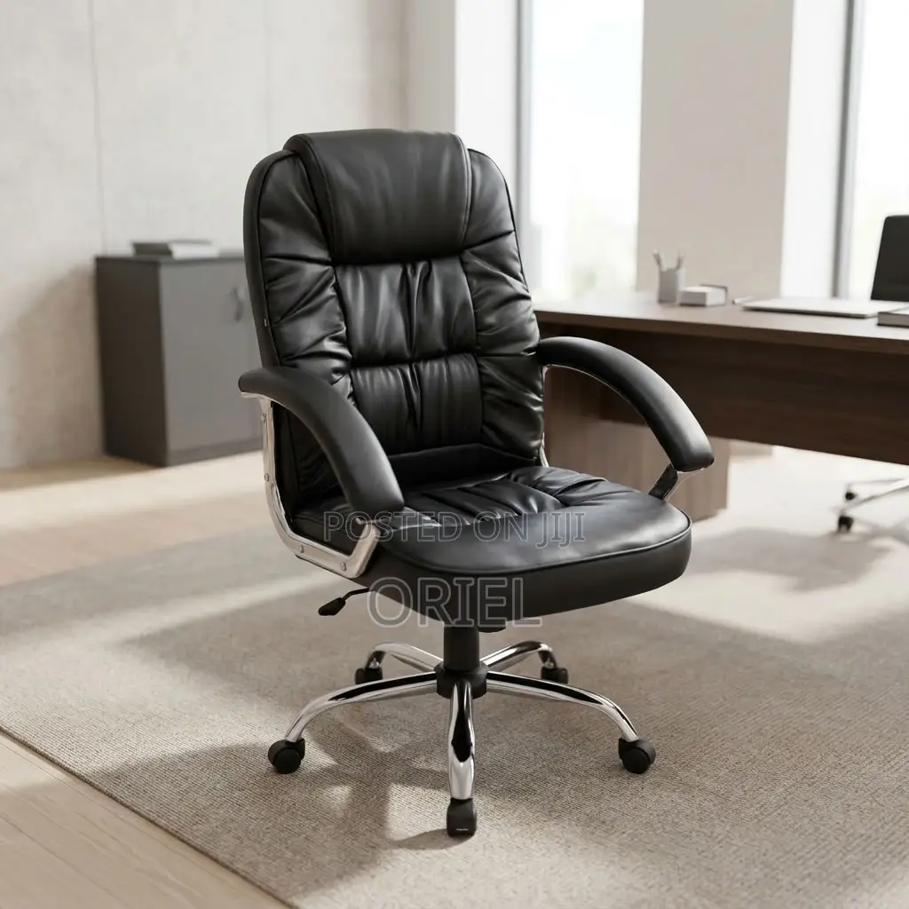 Ergonomic PU Leather Executive Office Chair for Modern Workspaces