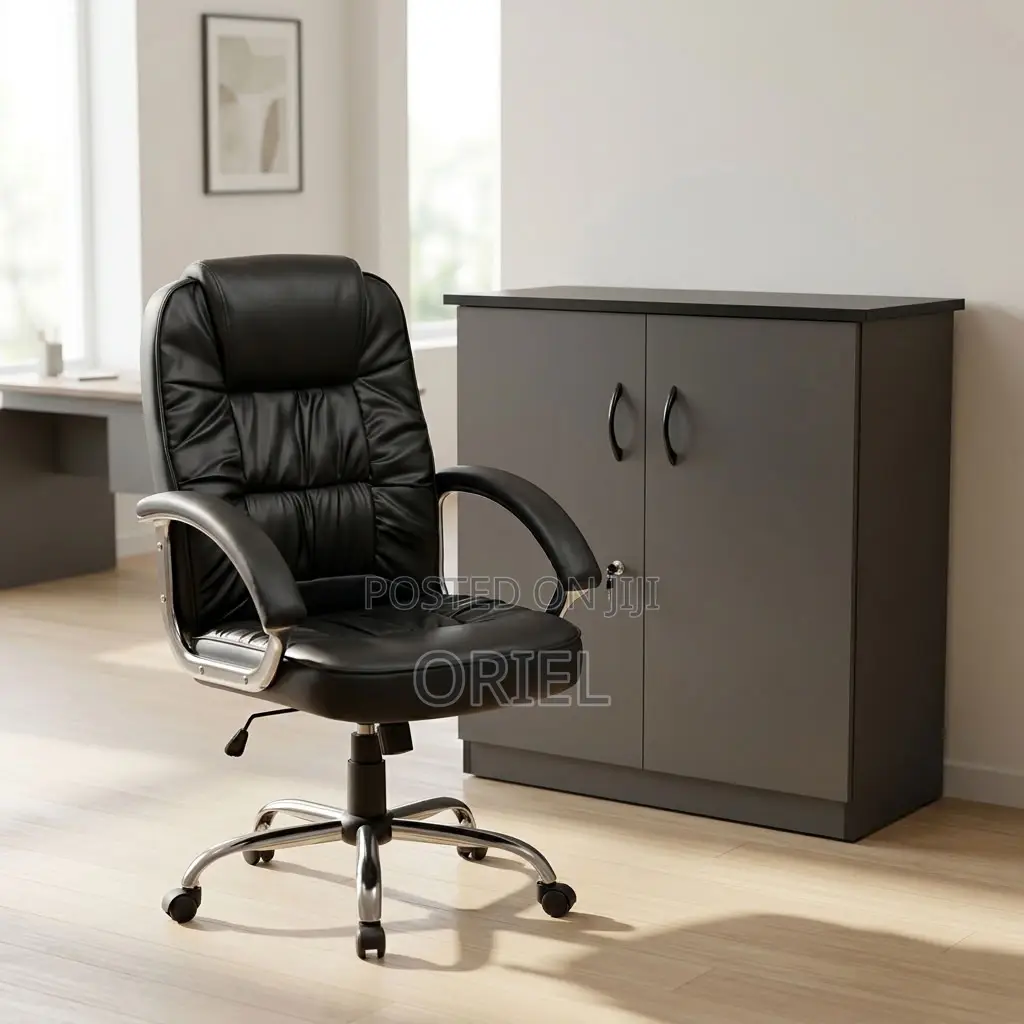 Ergonomic PU Leather Executive Office Chair for Modern Workspaces