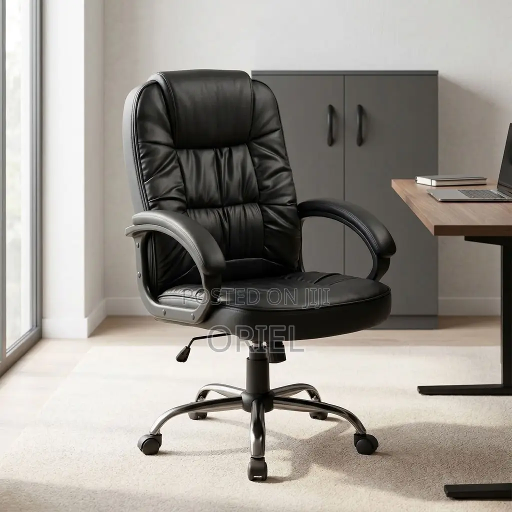 Ergonomic PU Leather Executive Office Chair for Modern Workspaces