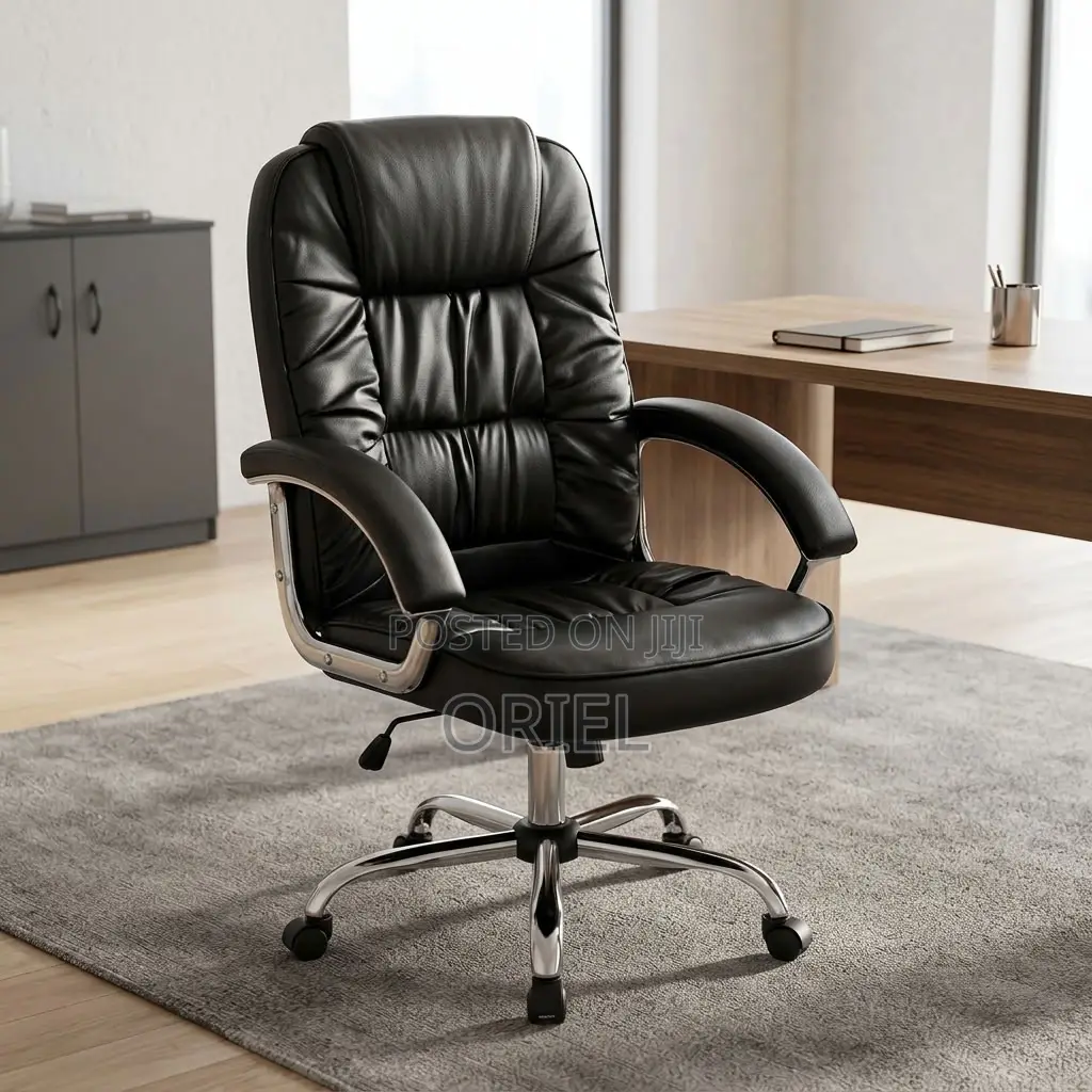 Ergonomic PU Leather Executive Office Chair for Modern Workspaces