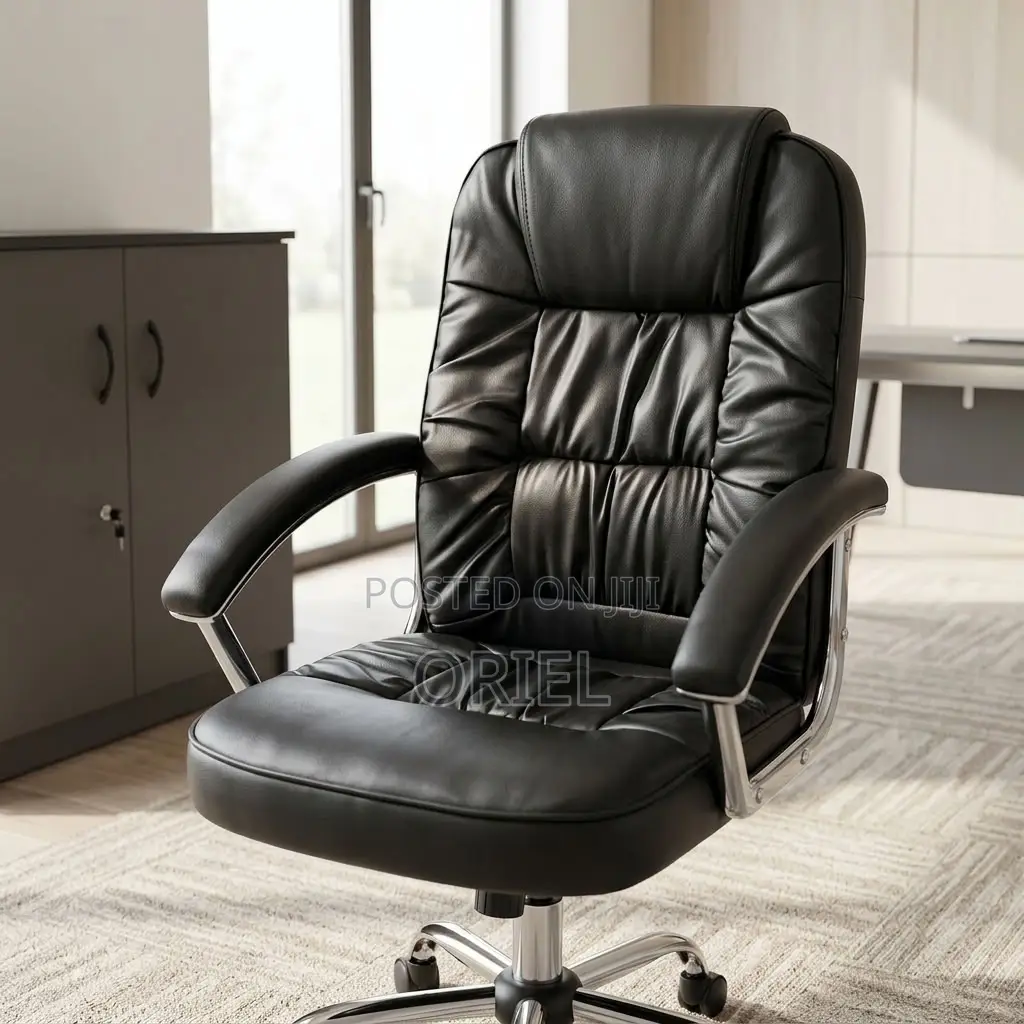 Ergonomic PU Leather Executive Office Chair for Modern Workspaces