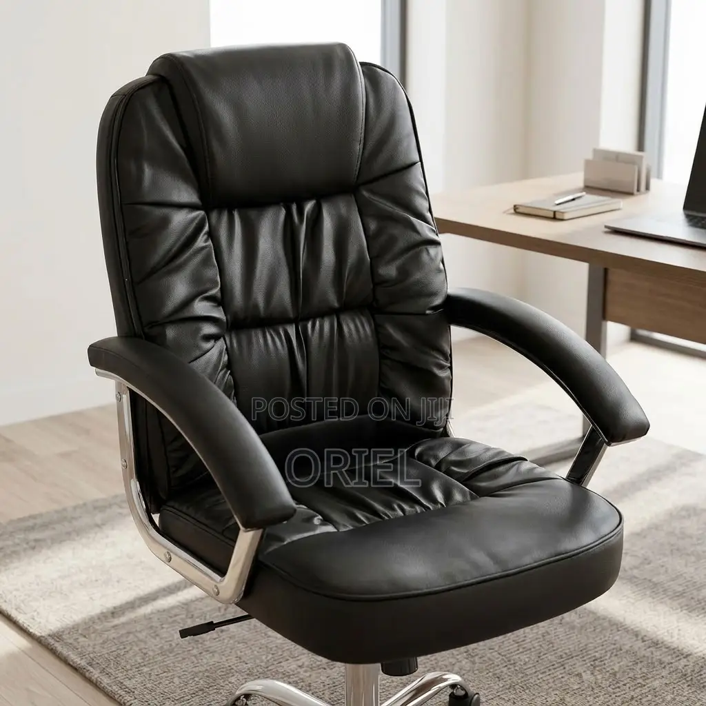Ergonomic PU Leather Executive Office Chair for Modern Workspaces