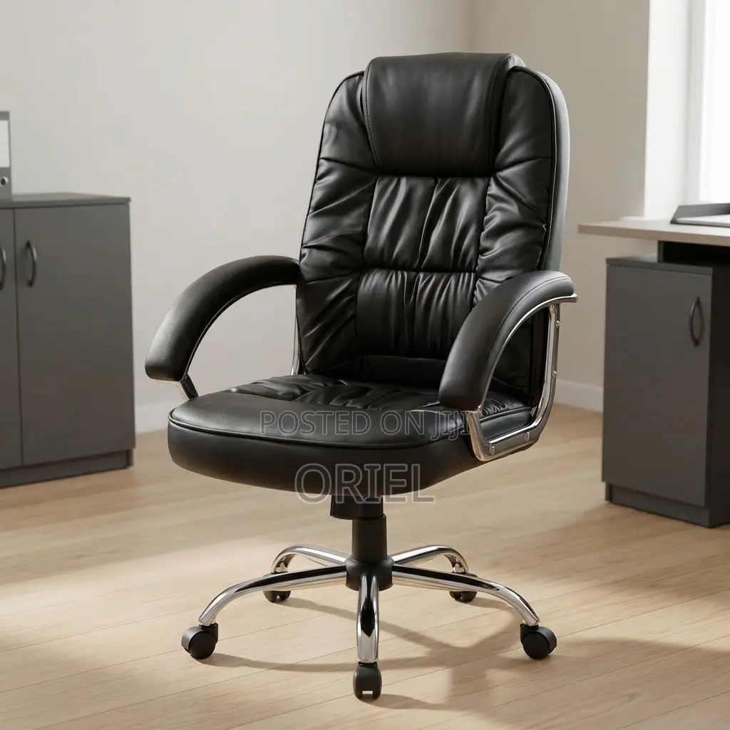 Ergonomic PU Leather Executive Office Chair for Modern Workspaces