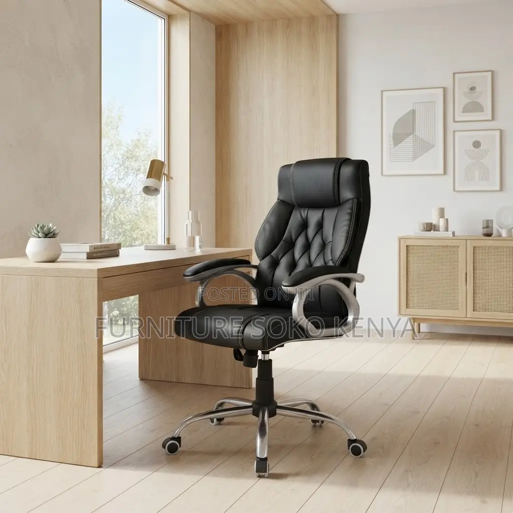 Leather Heavy Executive Seat | High Adjustable Modern Chairs