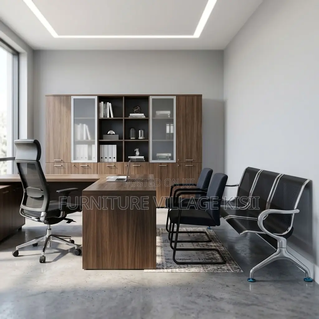 3-Person Metallic Reception Bench