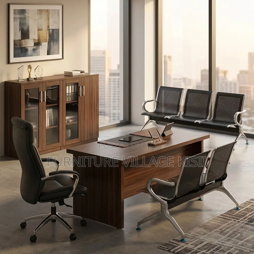 3-Person Metallic Reception Bench