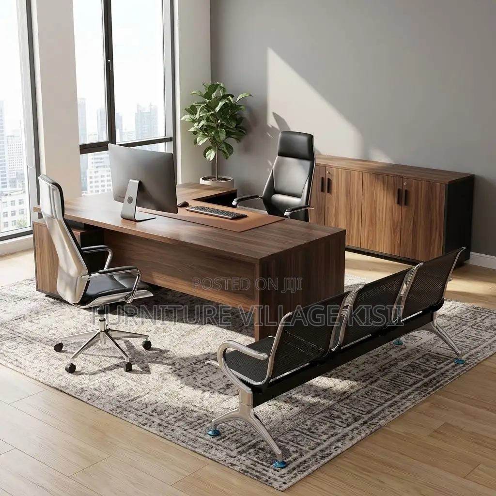 3-Person Metallic Reception Bench