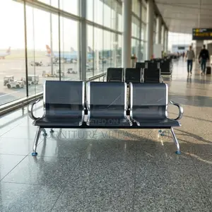 3-Person Metallic Reception Bench