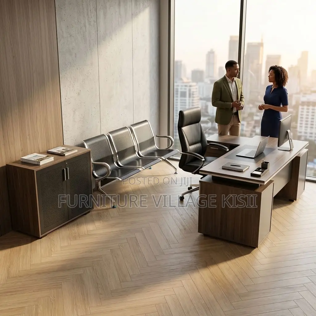 3-Person Metallic Reception Bench
