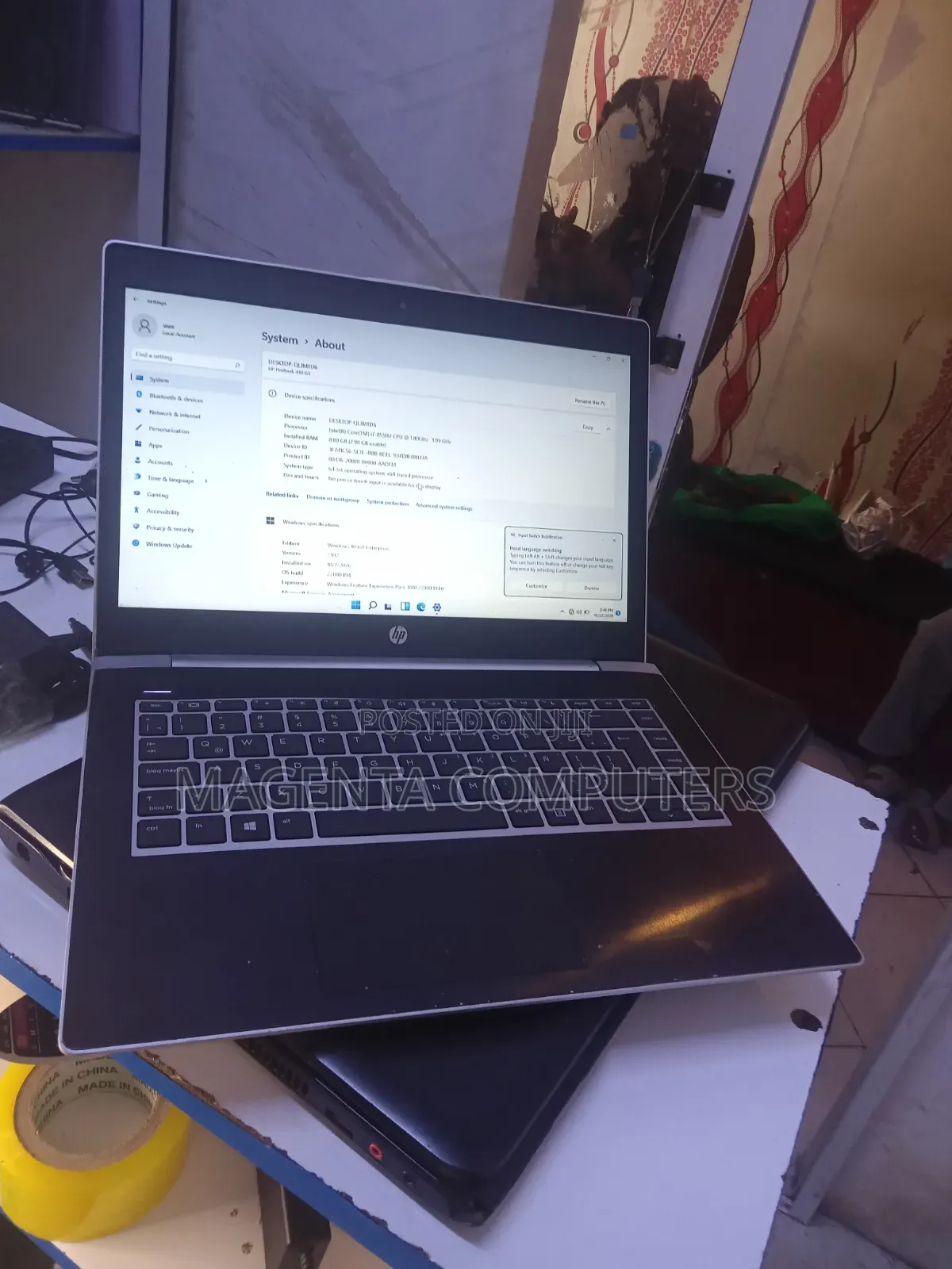 Laptop HP ProBook 440 G5 8GB Intel Core i7 SSD 256GB