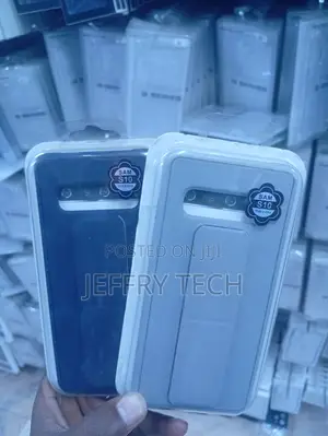 Silicone Back Cases With Magnetic Finger Grip for Samsung Galaxy S10