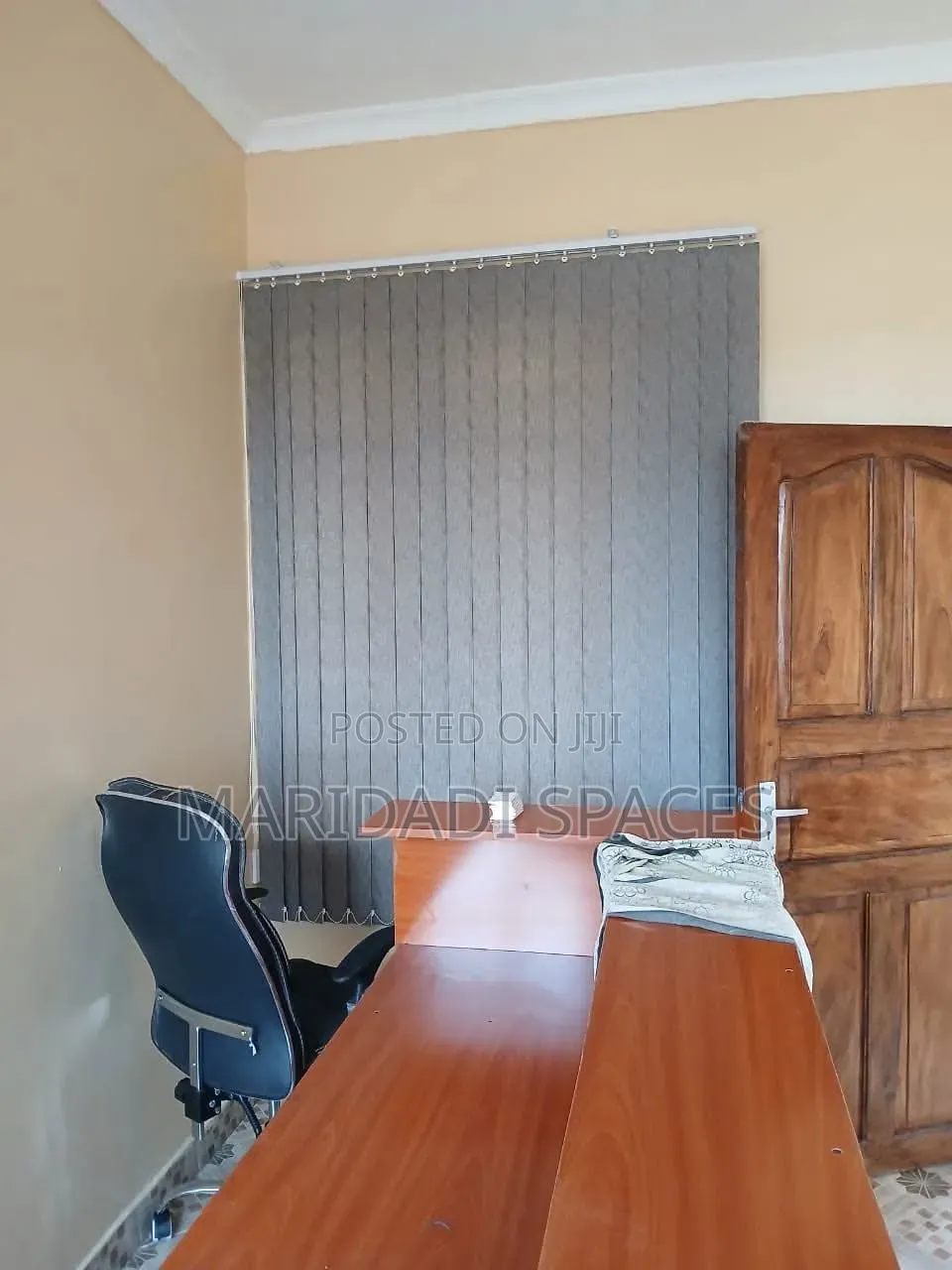 Grey Functional Vertical Blinds /Office Blinds