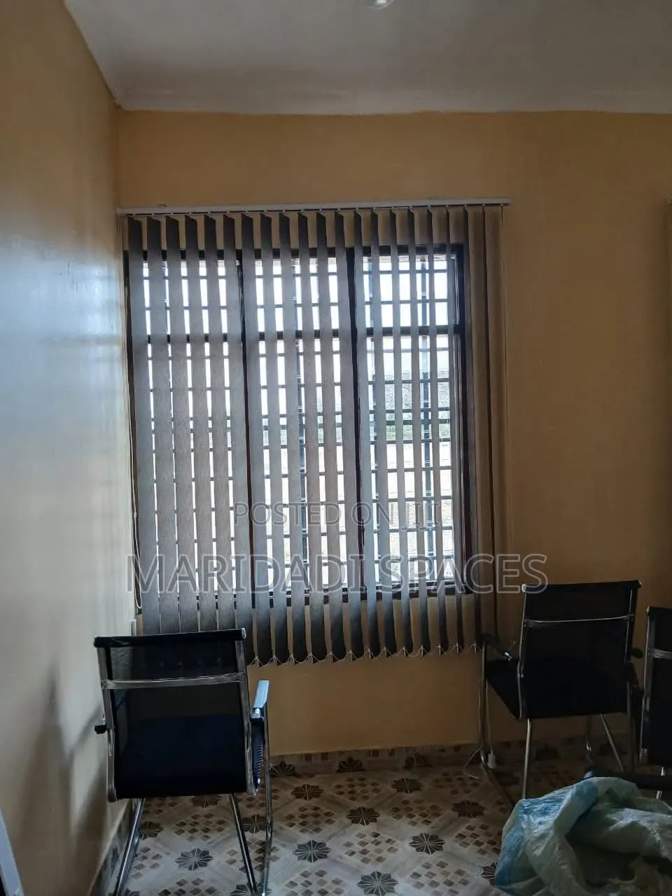 Grey Functional Vertical Blinds /Office Blinds