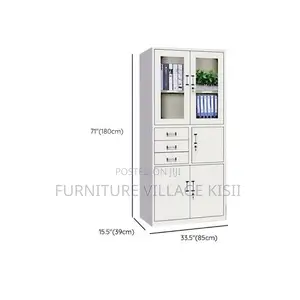 Metallic Filing Cabinet With Safe