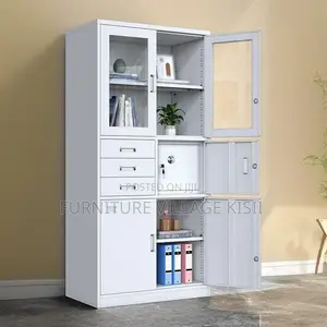 Metallic Filing Cabinet With Safe