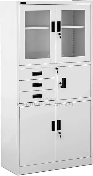 Metallic Filing Cabinet With Safe