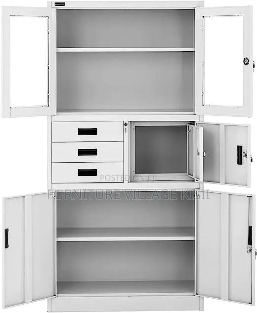 Metallic Filing Cabinet With Safe