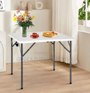 Indoor/Outdoor Polypropene Square Patio Folding Table