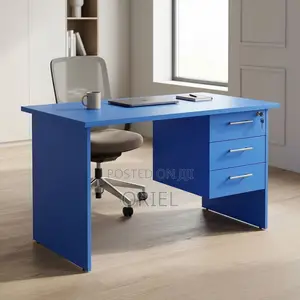 Blue Clerical Office Desk – Practical Table for Schools and Offices