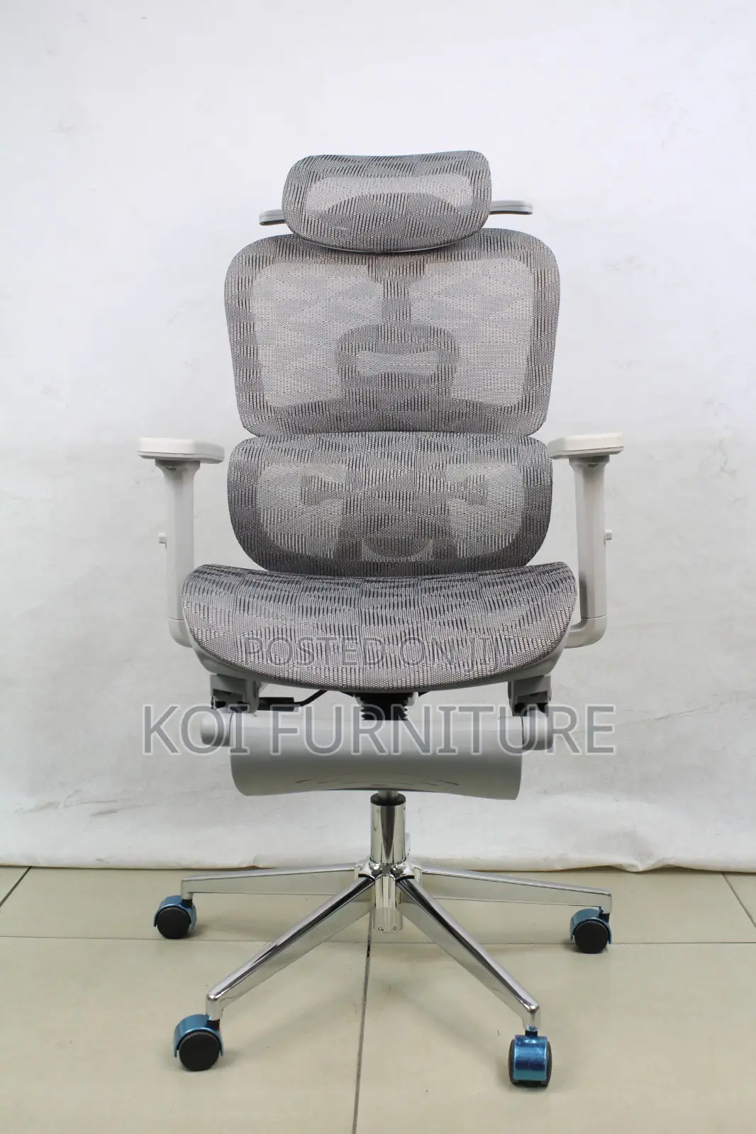 Executive White Seat | Orthopedic High Back Lumbar Support Chair