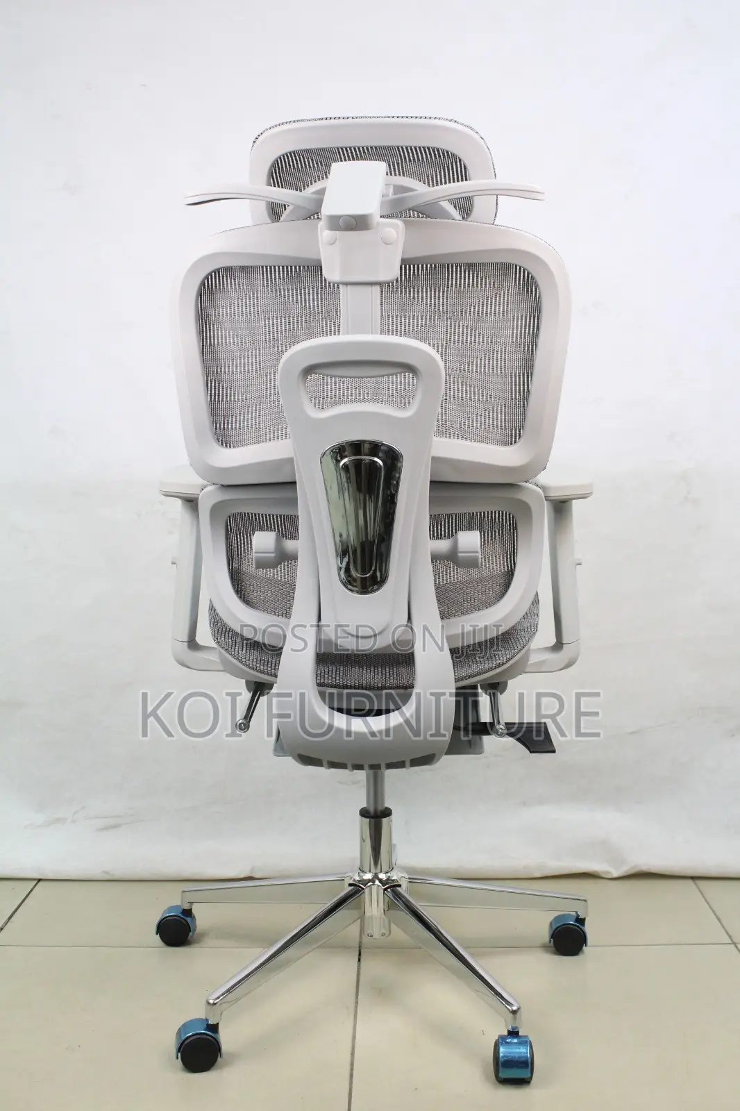 Executive White Seat | Orthopedic High Back Lumbar Support Chair