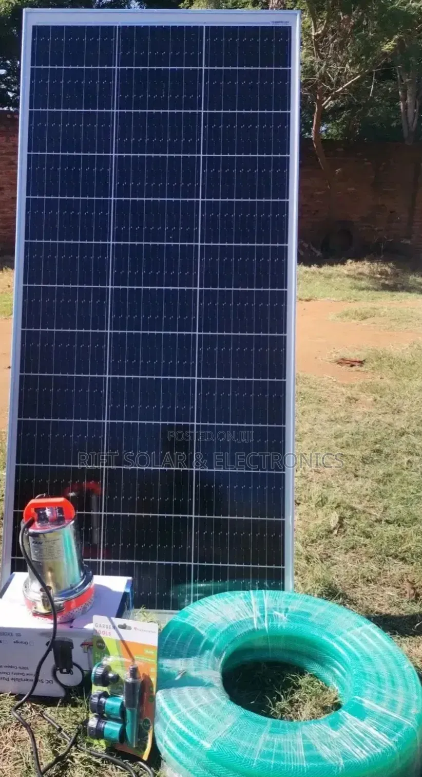 20 Metres Head Solar Pump + 200w Solar Panel + 15 Metres Delivery Pipe