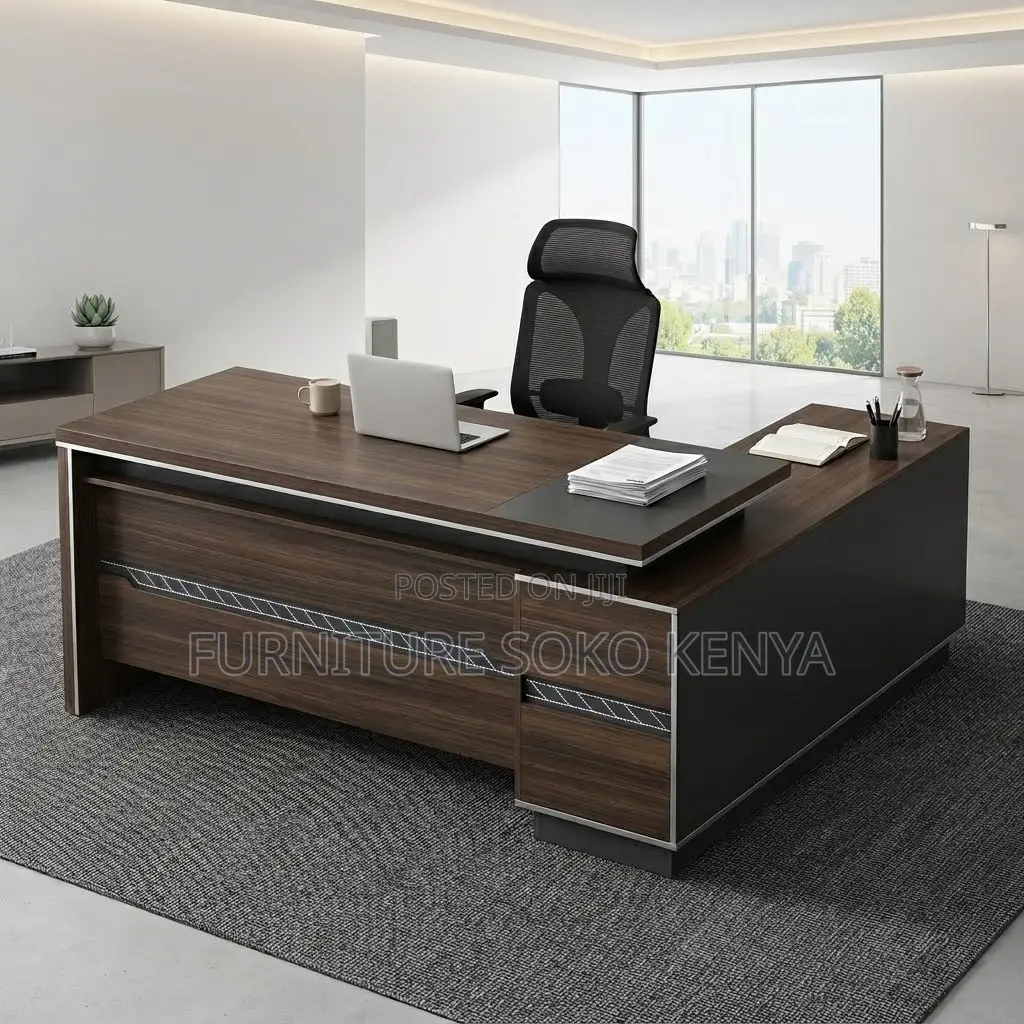 180cm Designed L Shape Desk | Executive Urban Office Table