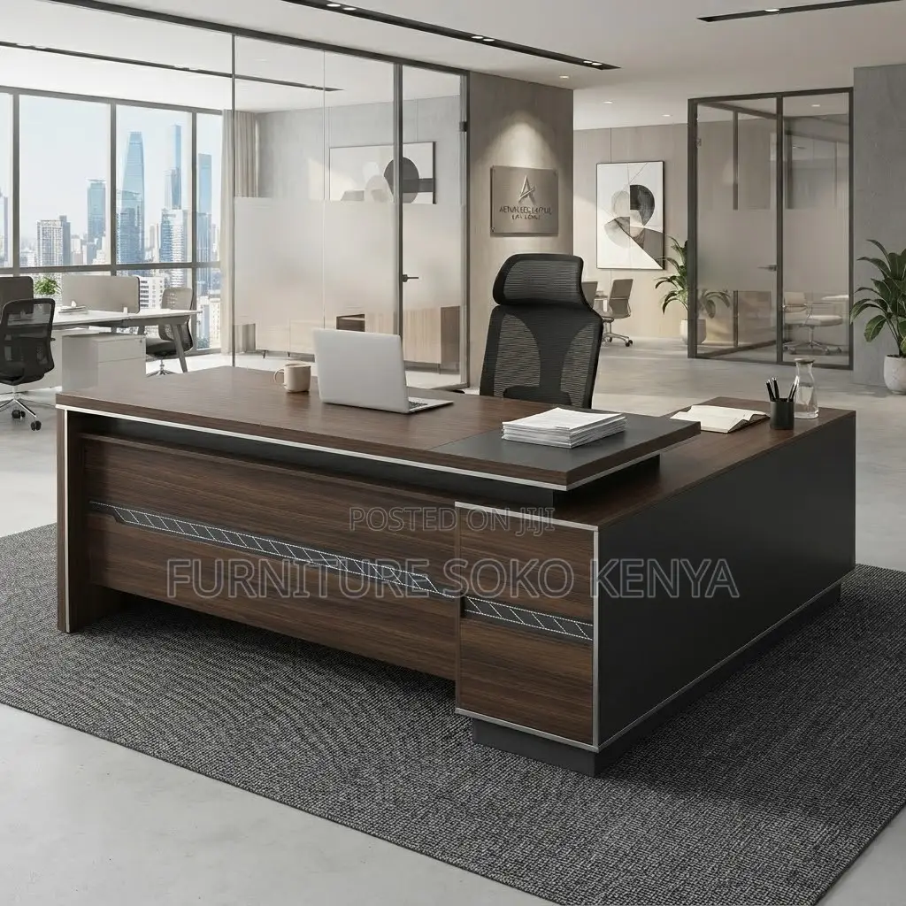 180cm Designed L Shape Desk | Executive Urban Office Table