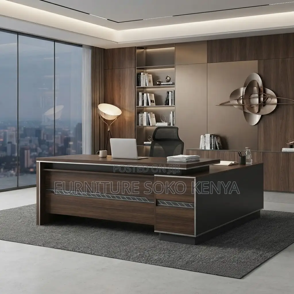 180cm Designed L Shape Desk | Executive Urban Office Table