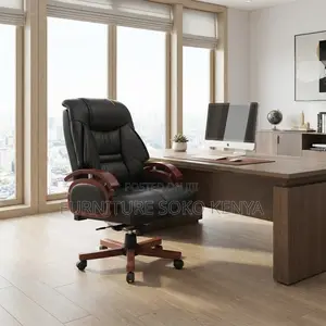 Heavy Cushioned Leather Chair | Executive High Backrest C.E.O Seats