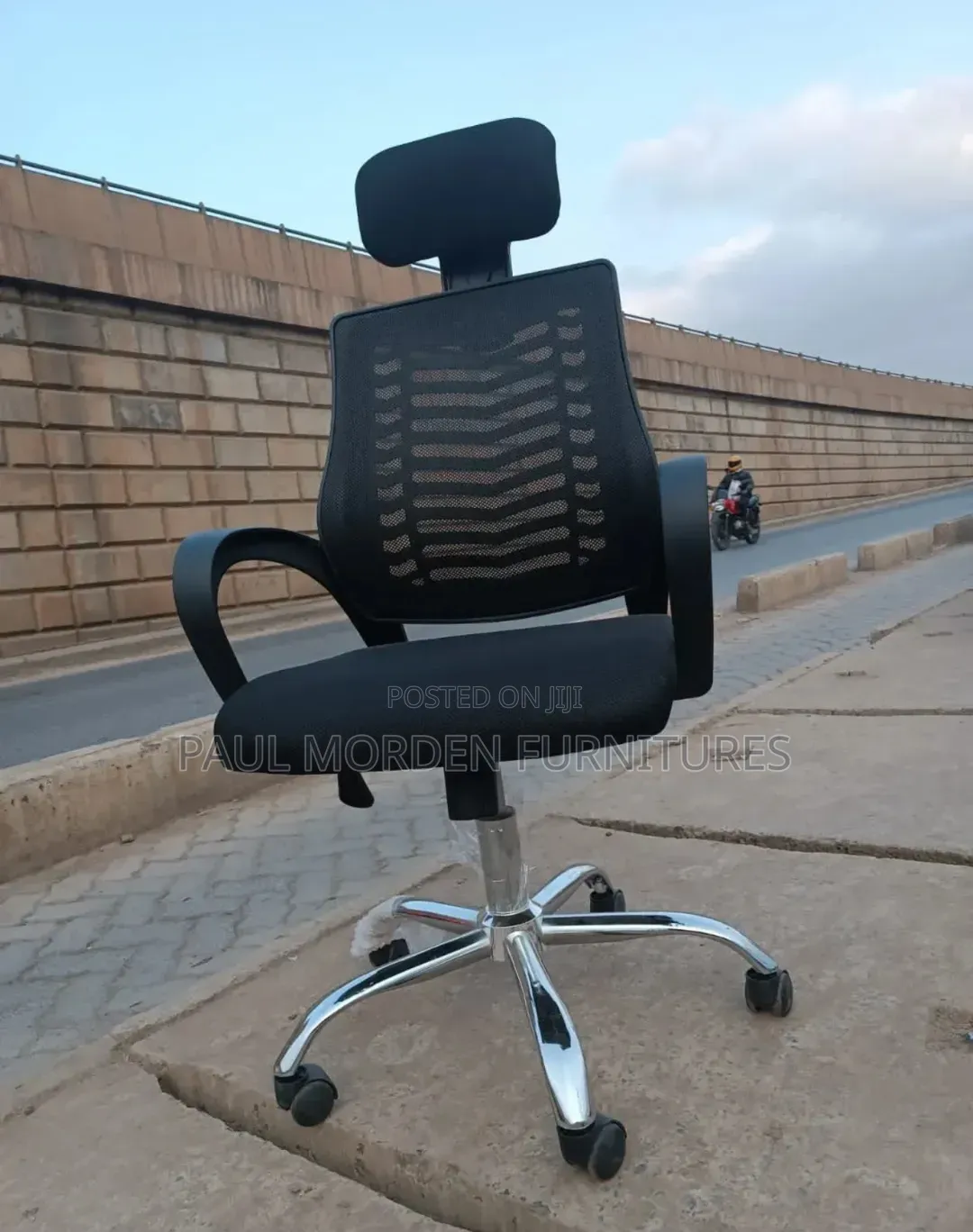 Office Office Chair With Headrest and Backrest