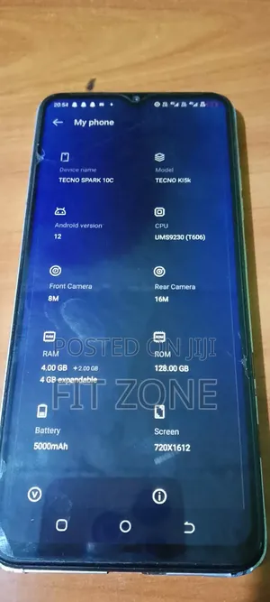 Tecno Spark 10C 128 GB Blue