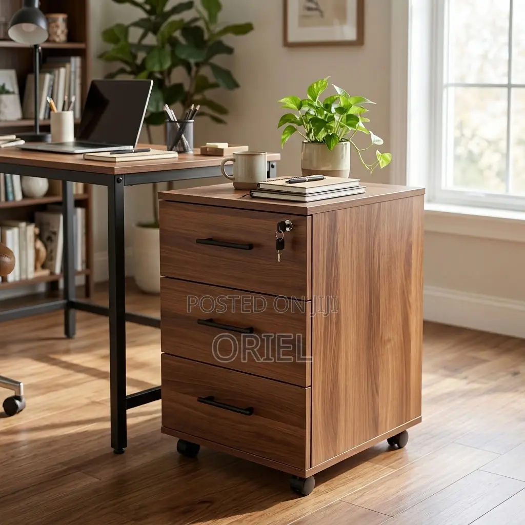 Mobile Office Drawer Cabinet – Compact Under-Desk Storage Unit