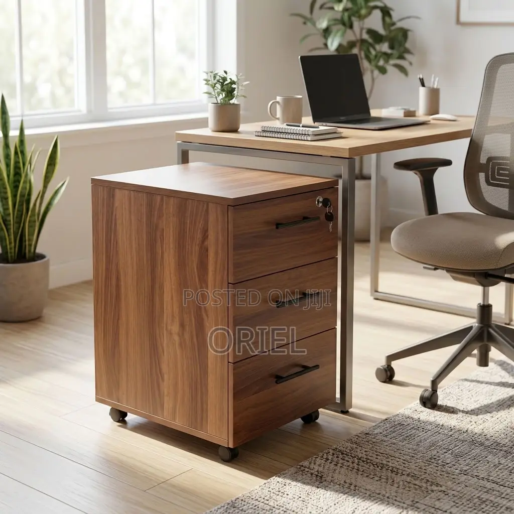 Mobile Office Drawer Cabinet – Compact Under-Desk Storage Unit