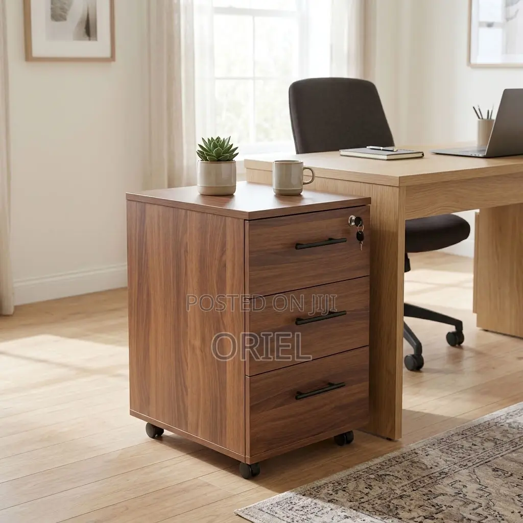 Mobile Office Drawer Cabinet – Compact Under-Desk Storage Unit