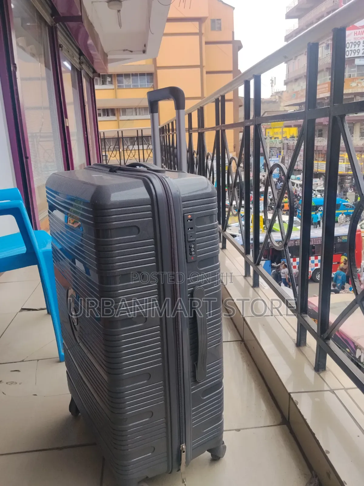  at 3700 Large Rubber Suitcase With 360° Spinning Wheels Is Available