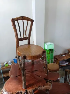 Rustic Handcrafted Wooden Dining Chair