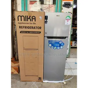 Mika Fridge 168 L Double Door Dark Silver