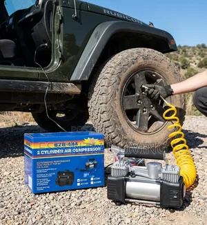 Heavy Duty 2 Cylinder Car Air Compressor Pump