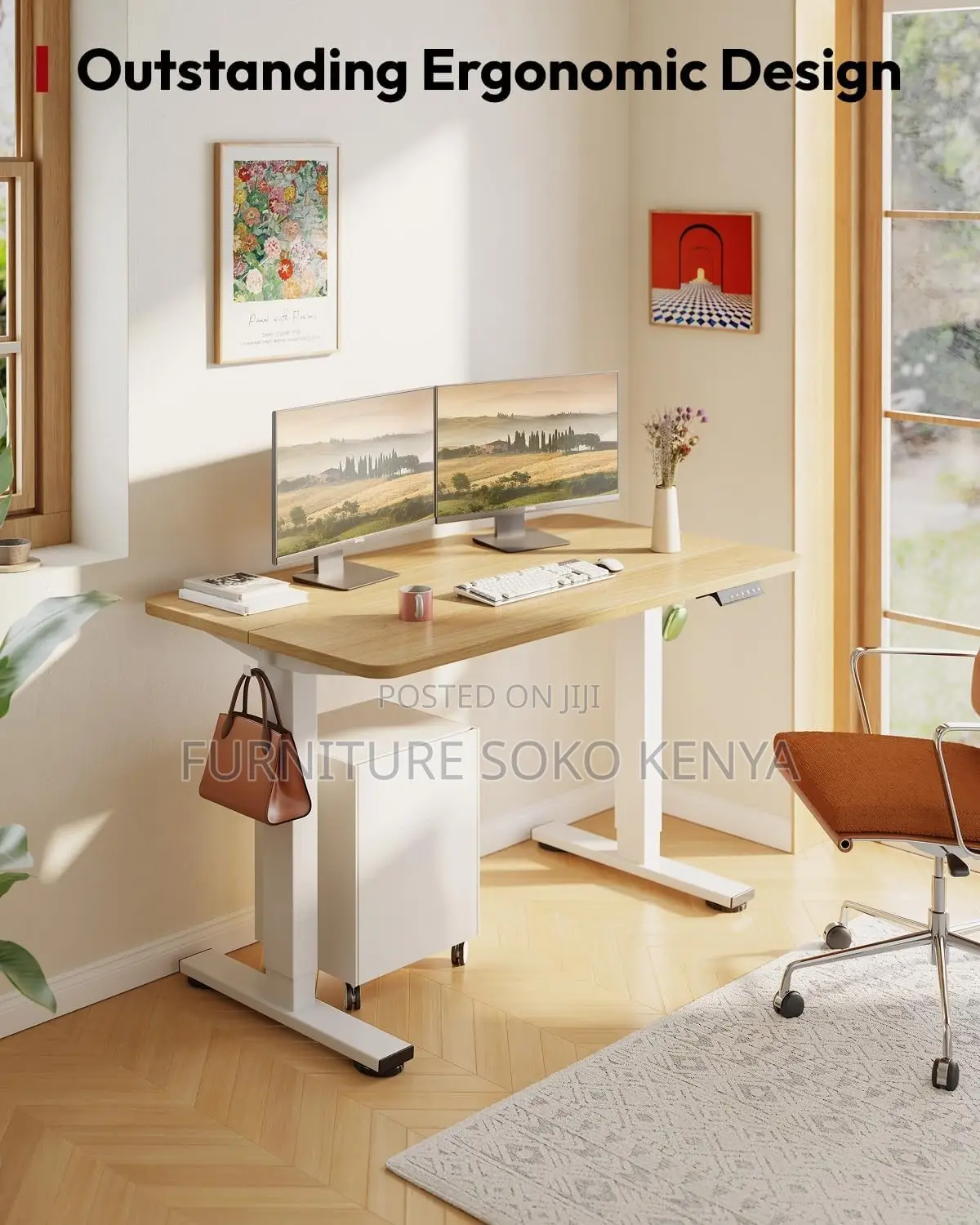1200MM Ergonomic Desk | Modern Studios Gamer Adjustable Desk