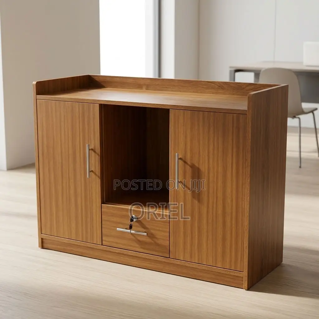 Executive Office Sideboard Cabinet – Modern Two-Compartment Storage