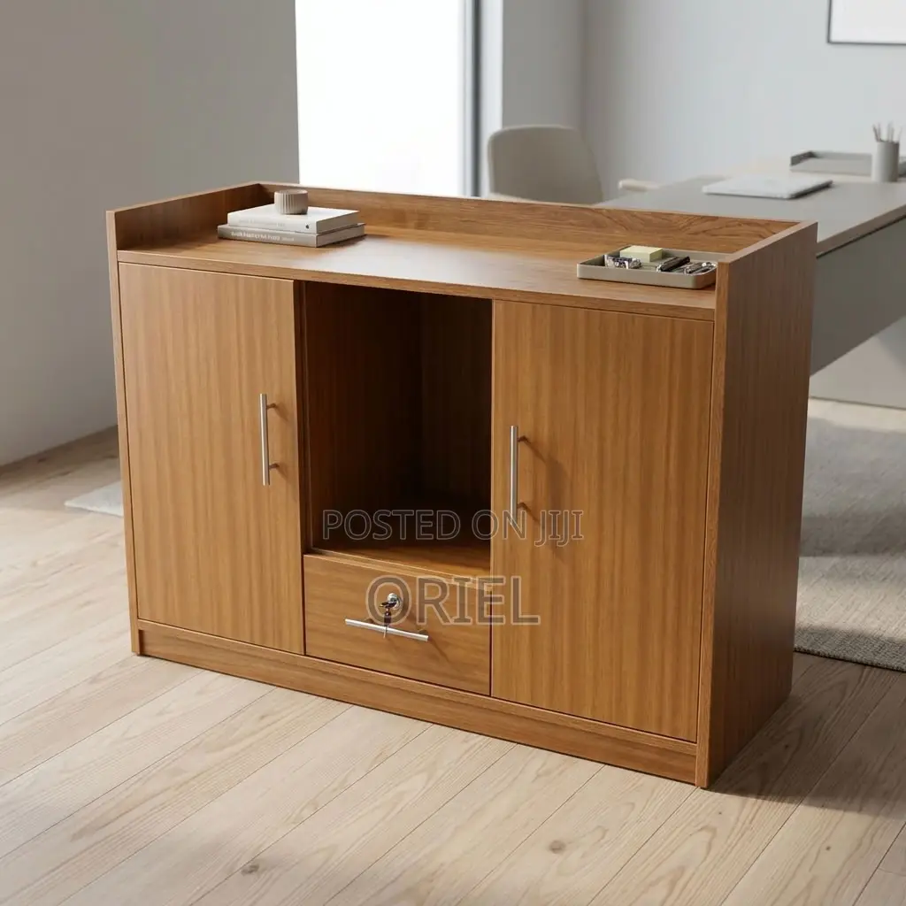 Executive Office Sideboard Cabinet – Modern Two-Compartment Storage