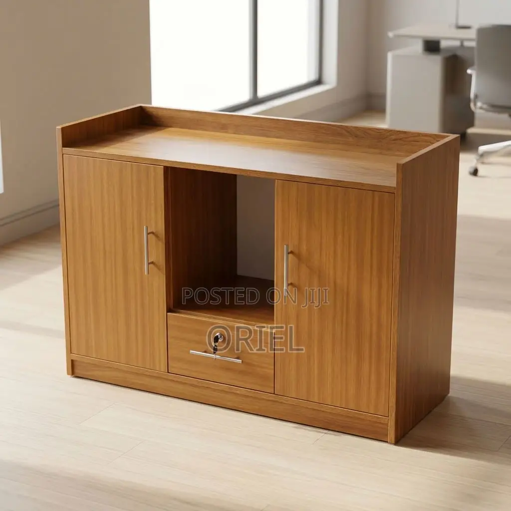 Executive Office Sideboard Cabinet – Modern Two-Compartment Storage