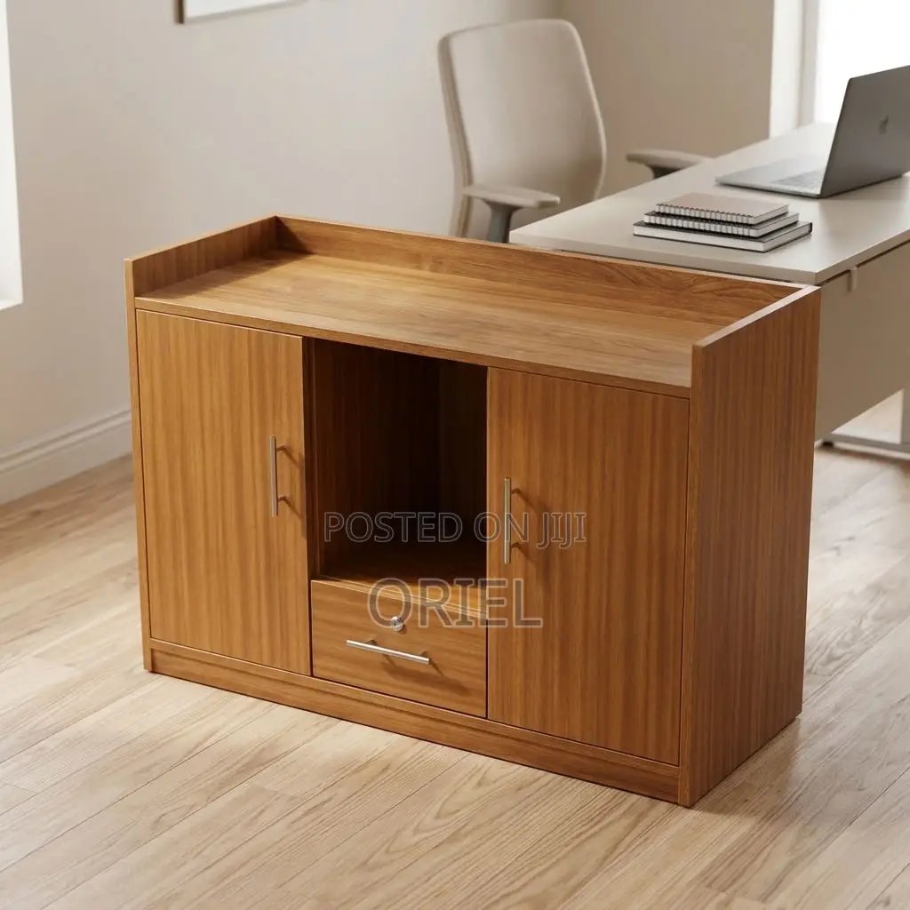Executive Office Sideboard Cabinet – Modern Two-Compartment Storage
