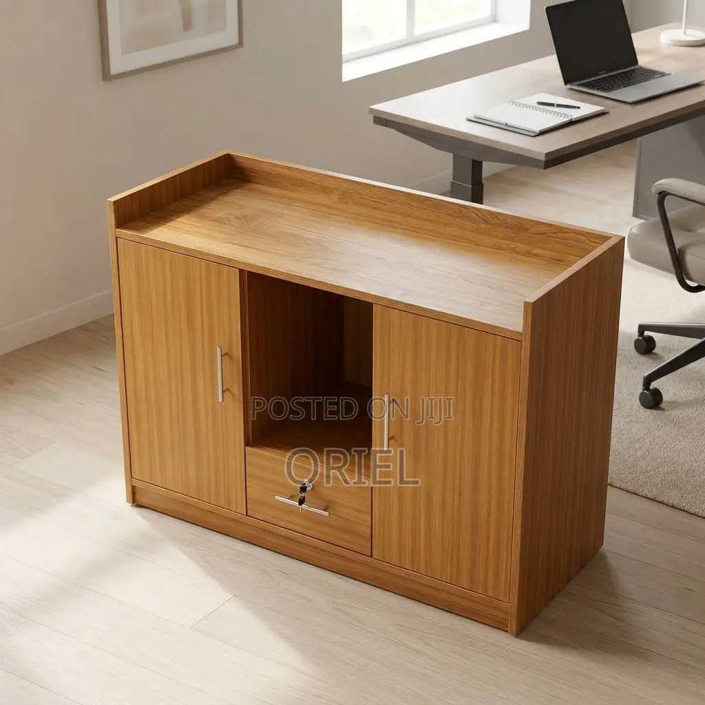 Executive Office Sideboard Cabinet – Modern Two-Compartment Storage