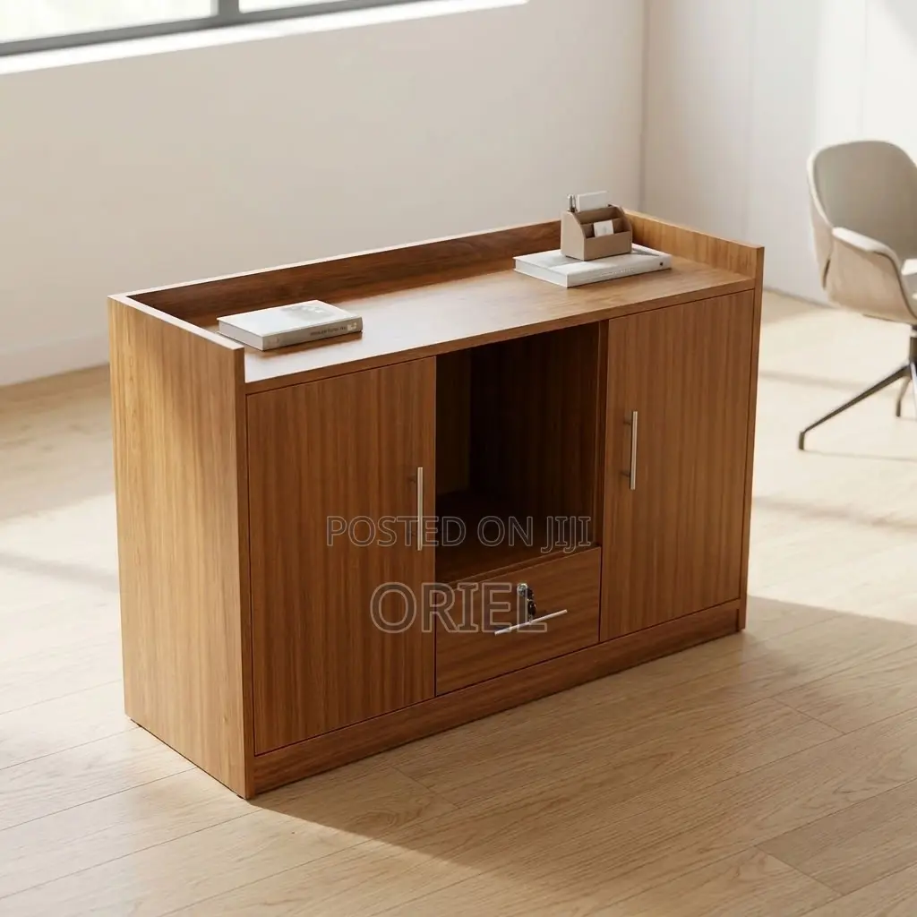 Executive Office Sideboard Cabinet – Modern Two-Compartment Storage