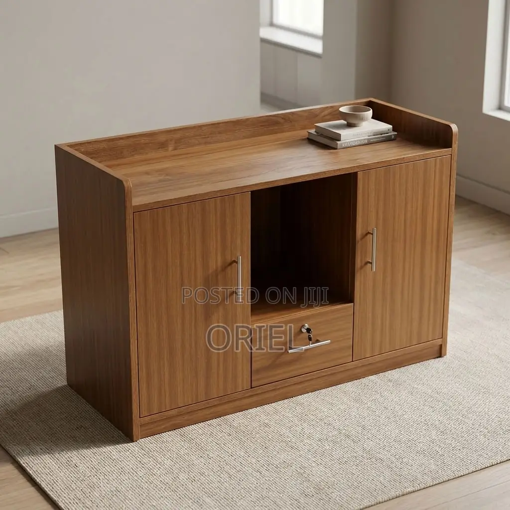 Executive Office Sideboard Cabinet – Modern Two-Compartment Storage