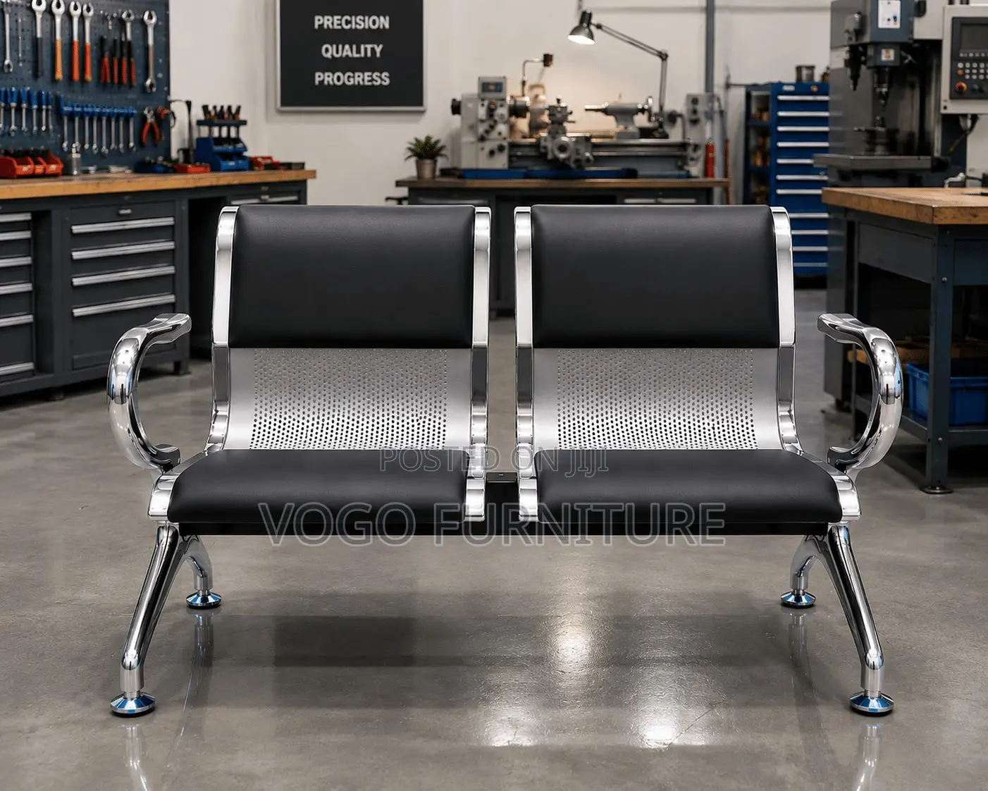 Reception Bench; 2-Link Reception Bench